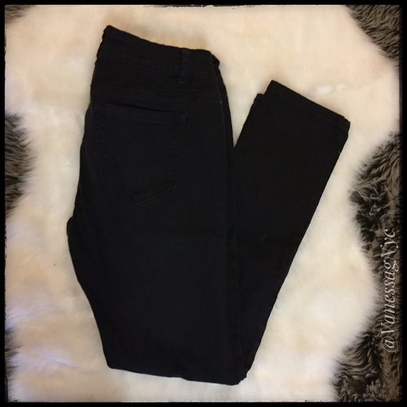 Ankor East Black Jeans Stretch Sz 7-8 - Picture 1 of 5
